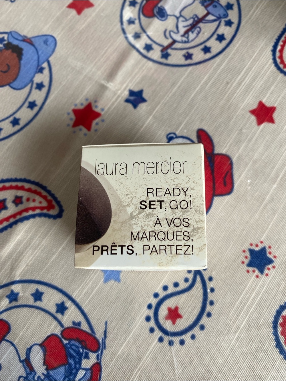 laura mercier White Powder Puff Box